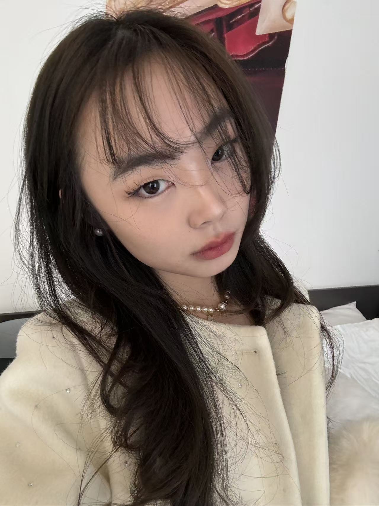 Taking photo from above — an angle impossible before due to eye bags